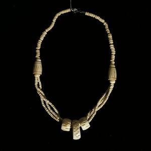 Carved Bone Necklace